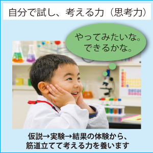 自分で試し、考える力（思考力）