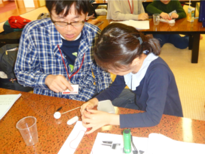 水晶のお楽しみ実験中。驚きの発見！