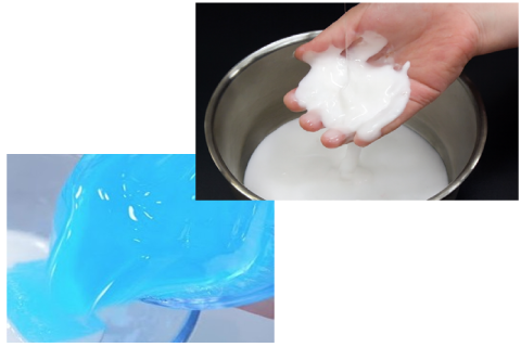 ダイラタンシースライムを作ってみよう。