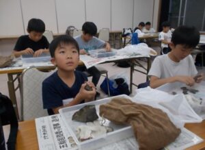 何の化石か調べていくよ！