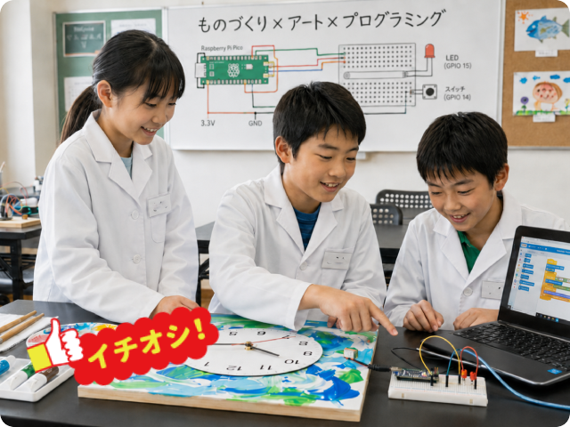 ひらめきが動きだす！マイアートクロック