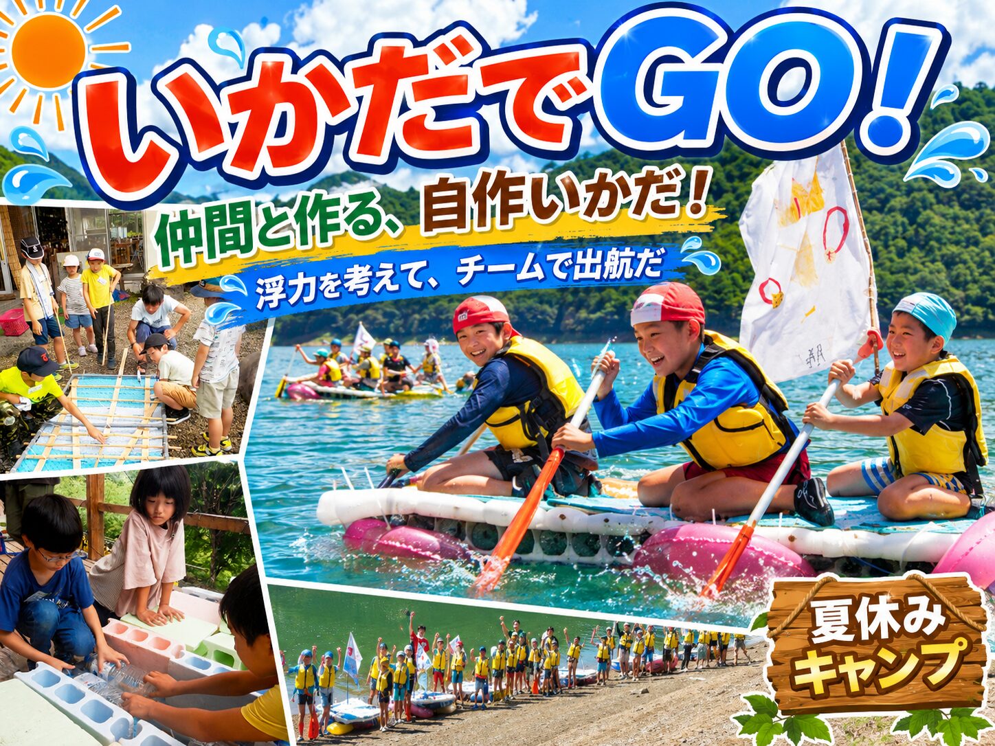 いかだでGO！