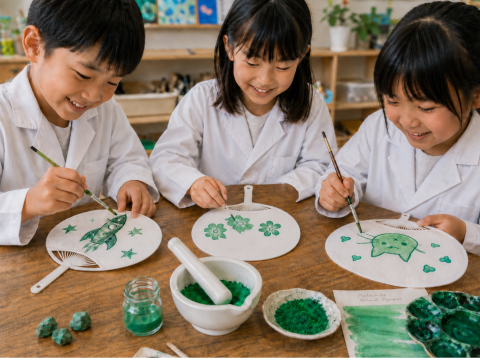 石が絵の具になる