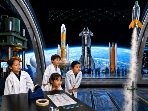 ロケットづくりに挑戦