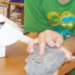 見て見て、これが化石だよ!